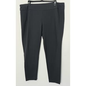 Susan Graver Weekend Leggings Women's Size 2X Gray Pull On Premium Stretch Preow